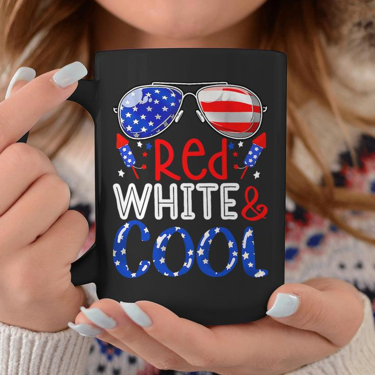 4Th Of July Red White And Cool Sunglasses American Flag Coffee Mug Unique Gifts