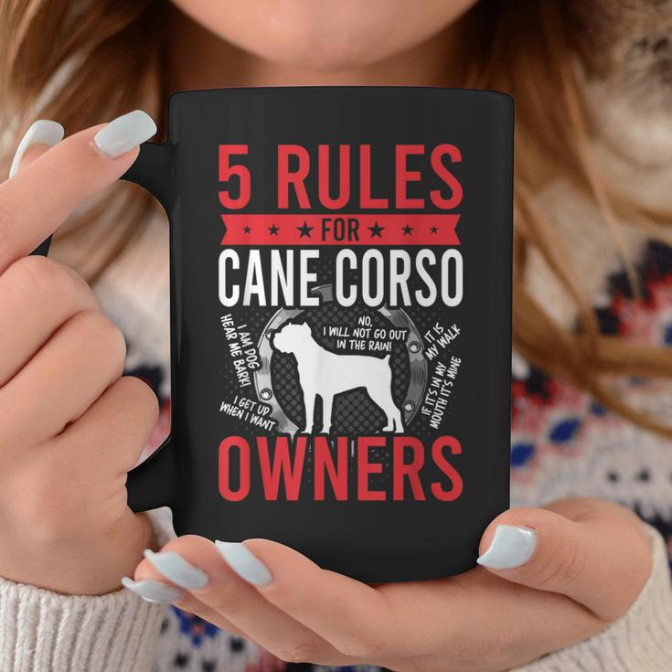 5 Rules For Cane Corso Dog Lover Coffee Mug Unique Gifts