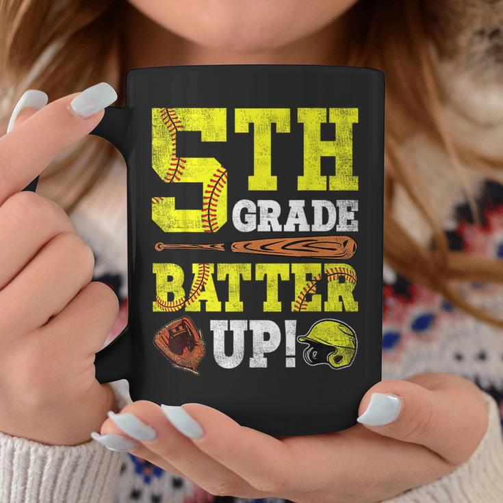 5Th Grade Batter Up Softball Back To School Fifth Grade Coffee Mug Funny Gifts