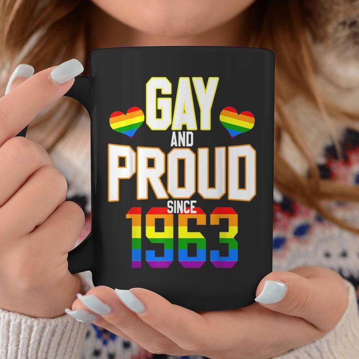 60 Years Old Lgbt Birthday Squad Gay And Proud Since 1963 Coffee Mug Funny Gifts