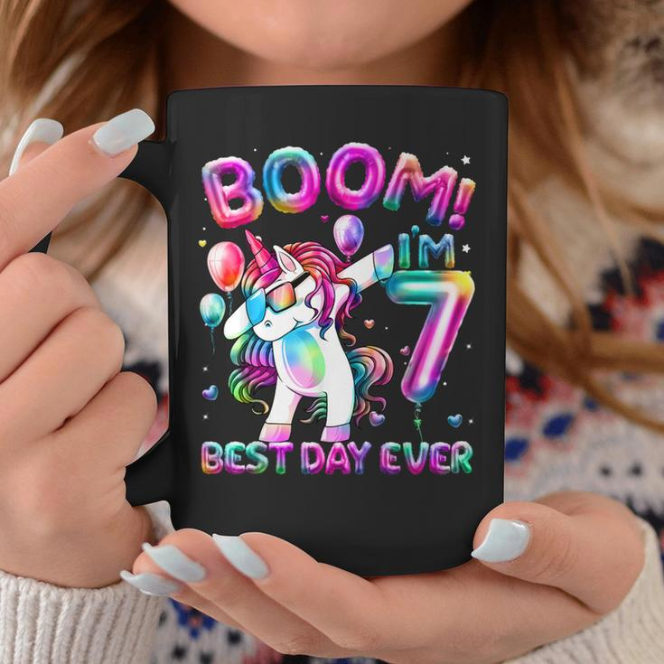 7 Years Old Dabbing Unicorn 7Th Birthday Girl Party Coffee Mug Unique Gifts