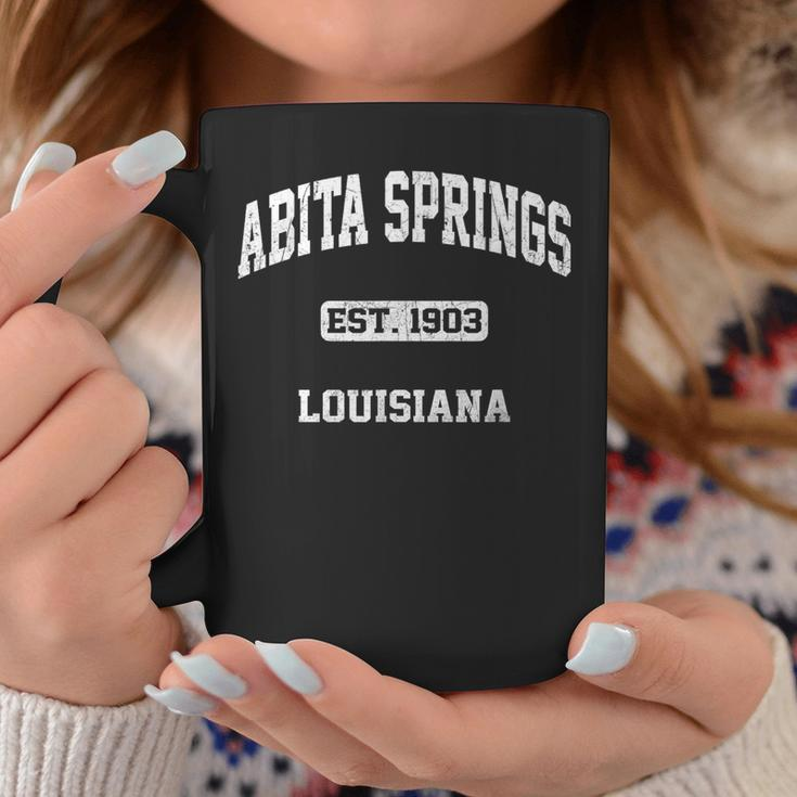 Abita Springs Louisiana La Vintage State Athletic Style Coffee Mug Unique Gifts
