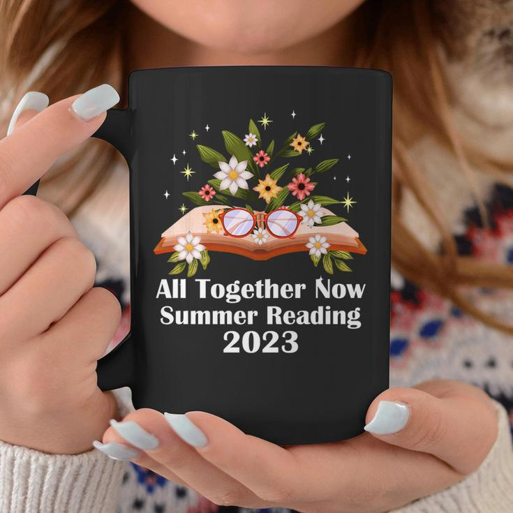 All Together Now Summer Reading 2023 Book And Flowers Coffee Mug Unique Gifts