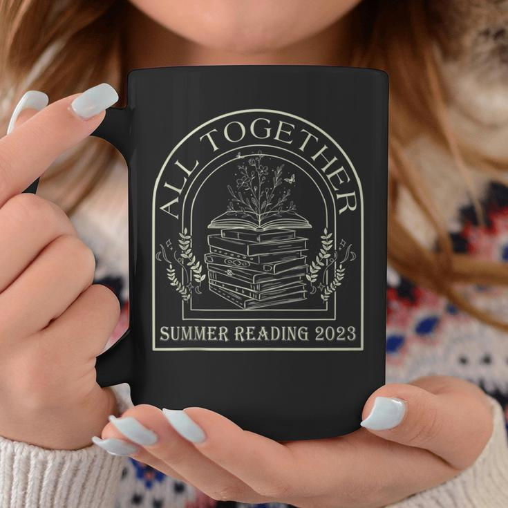 All Together Now Summer Reading 2023 Retro Flower Book Lover Reading Funny Designs Funny Gifts Coffee Mug Unique Gifts
