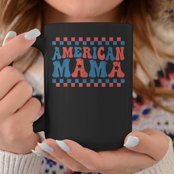 America Mama Retro Groovy Mommy Mom Mothers Day Gifts For Mom Funny Gifts Coffee Mug Unique Gifts