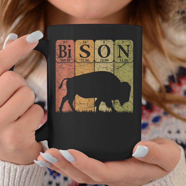American Bison Periodic Table Elements Buffalo Retro Coffee Mug Unique Gifts