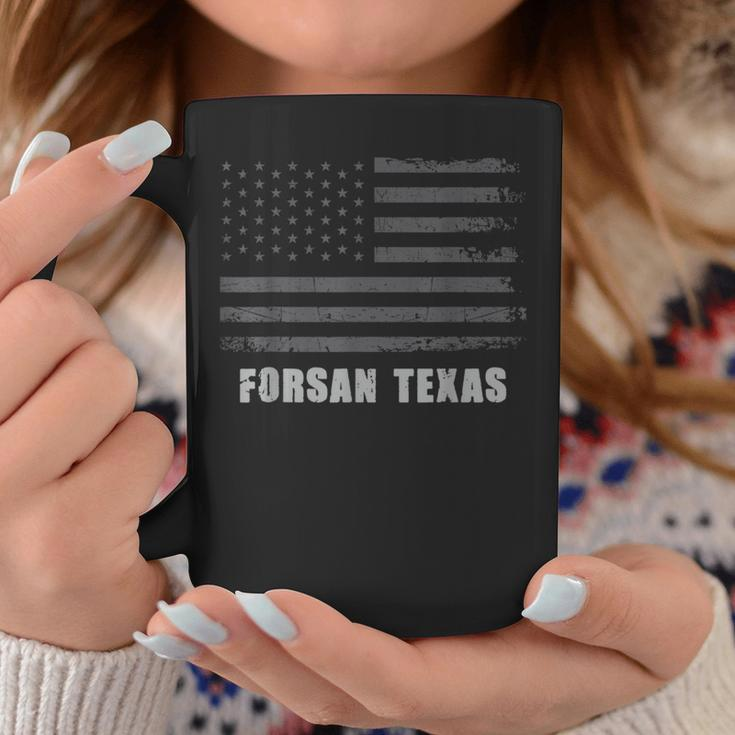American Flag Forsan Texas Usa Patriotic Souvenir Coffee Mug Unique Gifts