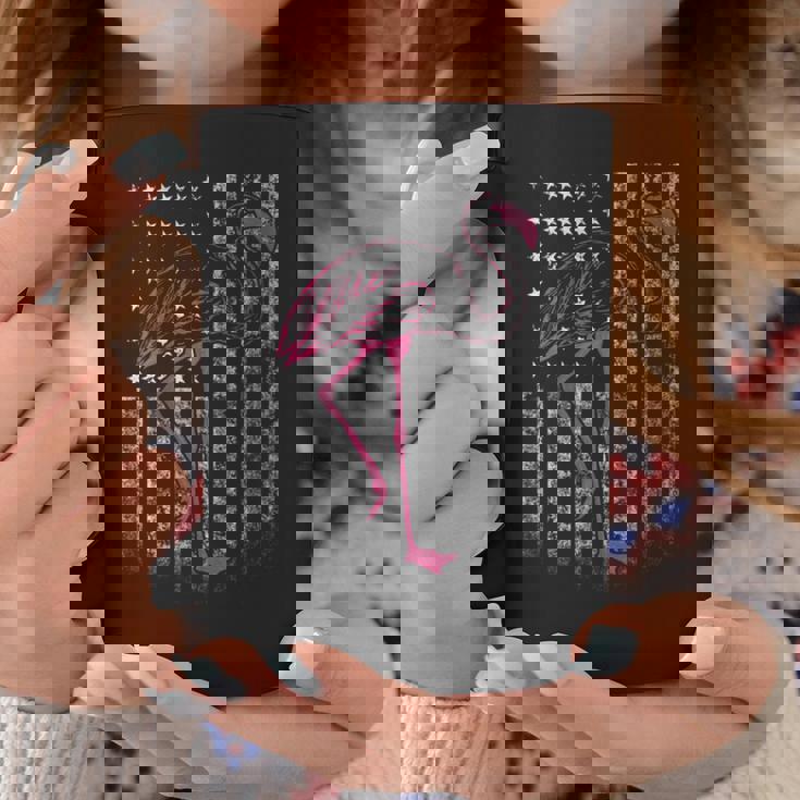 American Flag Pink Flamingo Patriotic 4Th Of July Usa Flag Patriotic Funny Gifts Coffee Mug Unique Gifts