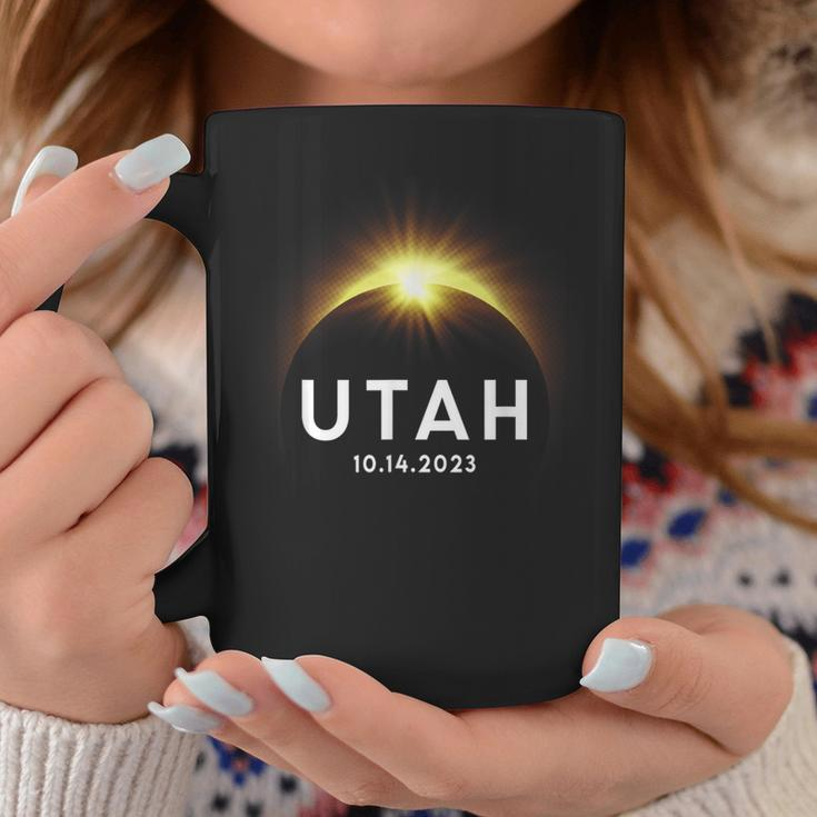 Annular Solar Eclipse October 14 2023 Utah Souvenir Coffee Mug Unique Gifts