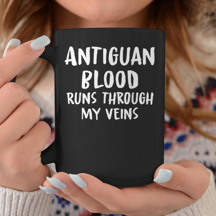 Antiguan Blood Runs Through My Veins Novelty Sarcastic Word Coffee Mug Funny Gifts