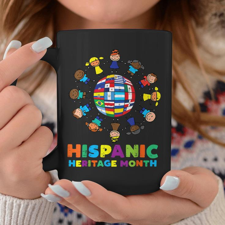 Around Globe Hispanic Flags Heritage Month Boys Girls Coffee Mug Unique Gifts