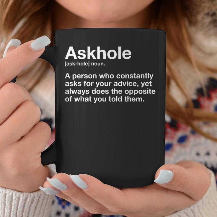Askhole Definition Hilarious Gag Dictionary Adult Coffee Mug Unique Gifts