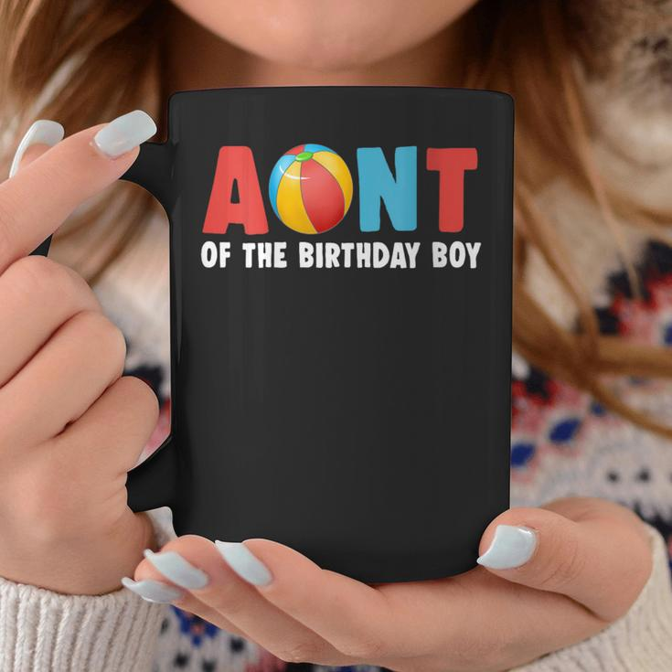 Aunt Of The Birthday Boy Beach Ball Family Matching Party Coffee Mug Unique Gifts