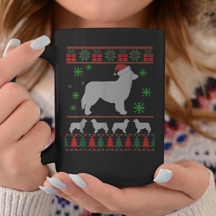 Aussie Shepherd Dog Ugly Christmas Sweater Dog Lovers Coffee Mug Funny Gifts