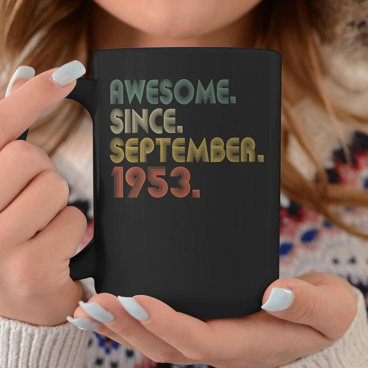 Awesome Since September 1953 70Th Birthday 70 Year Old Coffee Mug Funny Gifts