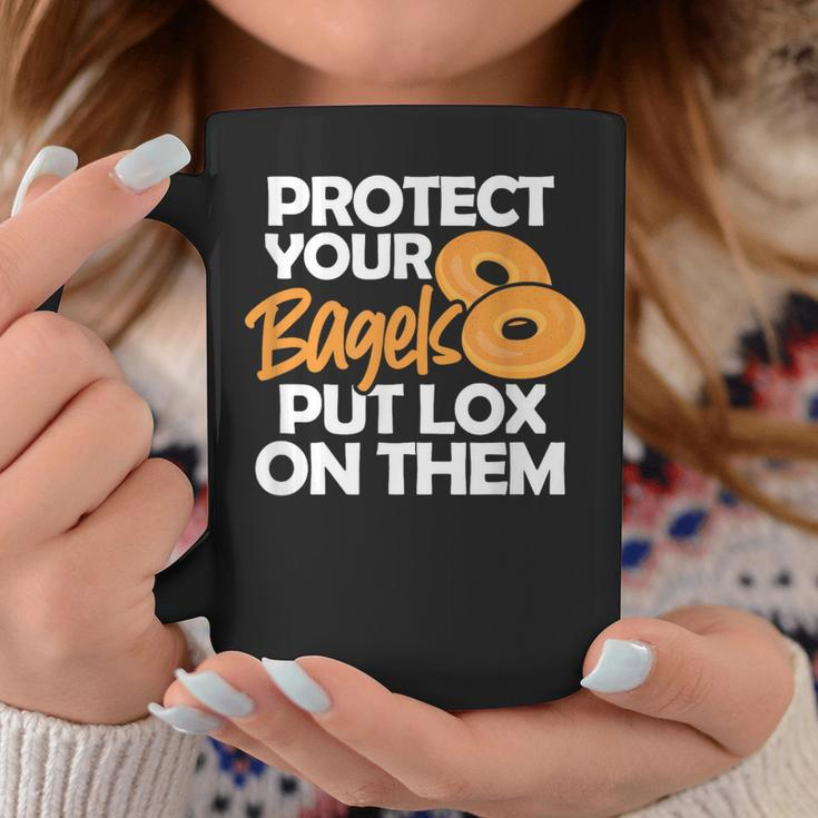 Bagel Protect Your Bagels Put Lox On Them Coffee Mug Unique Gifts