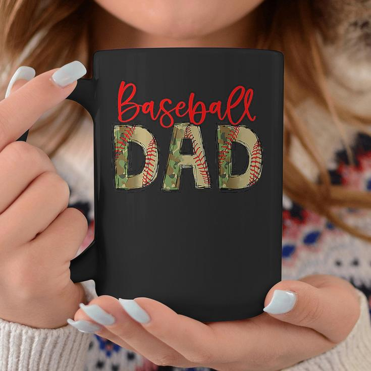 Baseball Dad Camouflage Funny Fathers Day Baseball Lover Funny Gifts For Dad Coffee Mug Unique Gifts