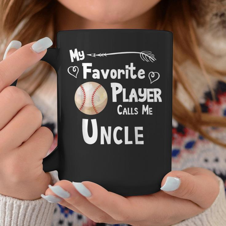 Baseball Softball Favorite Player Calls Me Uncle Coffee Mug Unique Gifts
