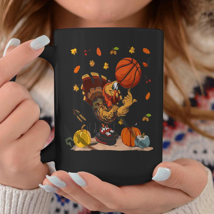 Basketball Player Turkey Day Thanksgiving Sport Coffee Mug Funny Gifts