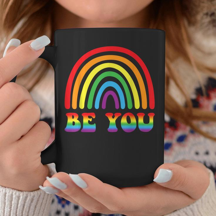 Be You Rainbow Lgbt Flag Gay Pride Month Lesbian Coffee Mug Unique Gifts