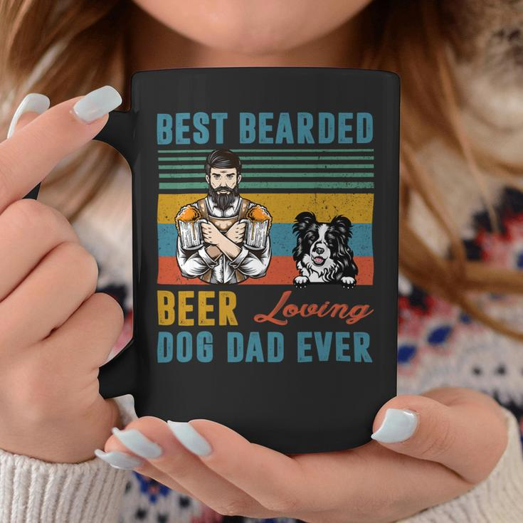 Beer Best Bearded Beer Loving Dog Dad Ever Border Collie Dog Love Coffee Mug Unique Gifts