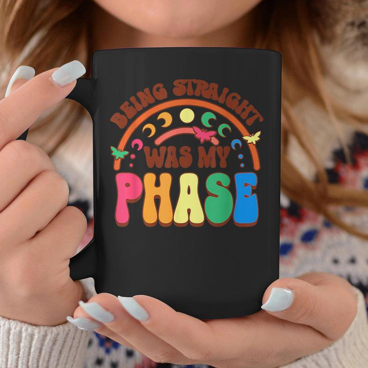 Being Straight Was My Phase Groovy Lgbt Pride Month Gay Les Coffee Mug Unique Gifts