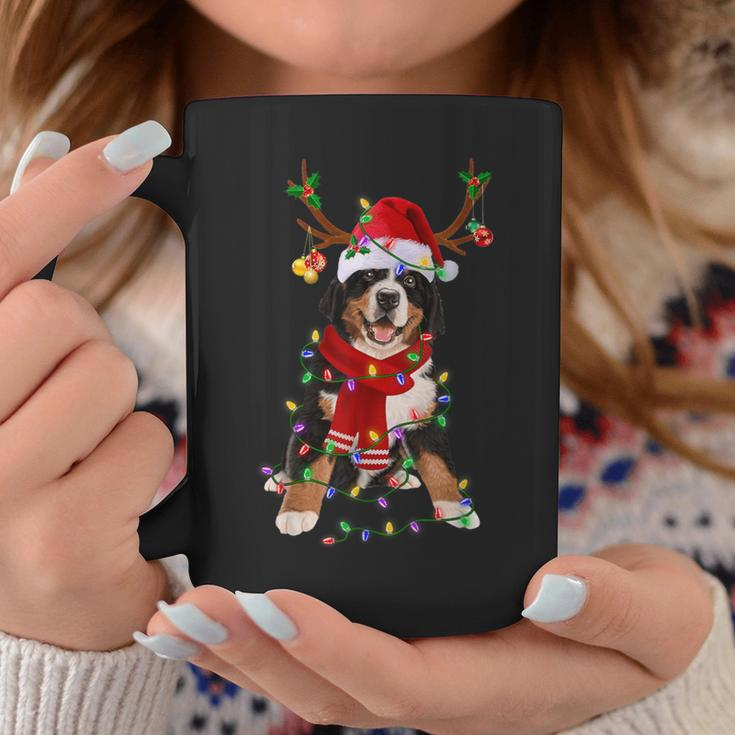 Bernese Mountain Christmas Lights Matching Family Dog Lover Coffee Mug Unique Gifts