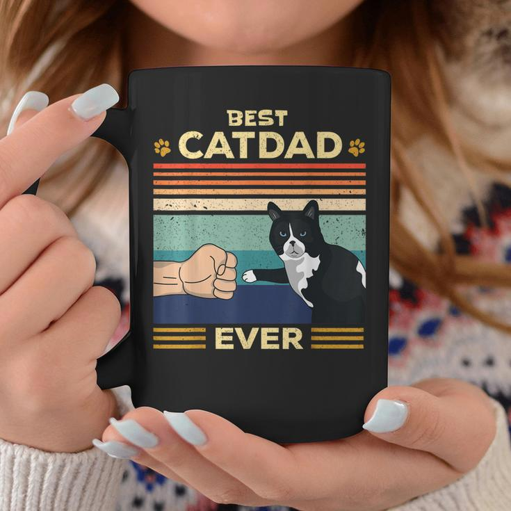 Best Cat Dad Ever Vintage Retro Cat Gifts Men Fathers Day Coffee Mug Unique Gifts