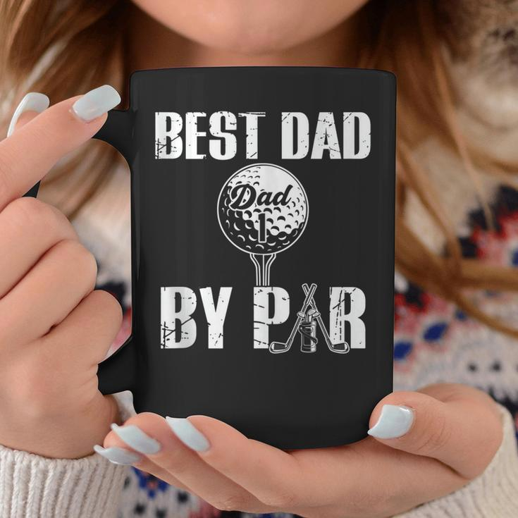 Best Dad By Par Fathers Day Golfing Funny Daddy Papa Coffee Mug Unique Gifts