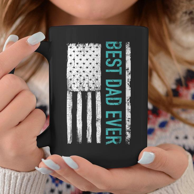Best Dad Ever With Us American Flag Gift For Fathers Day Gift For Mens Coffee Mug Funny Gifts