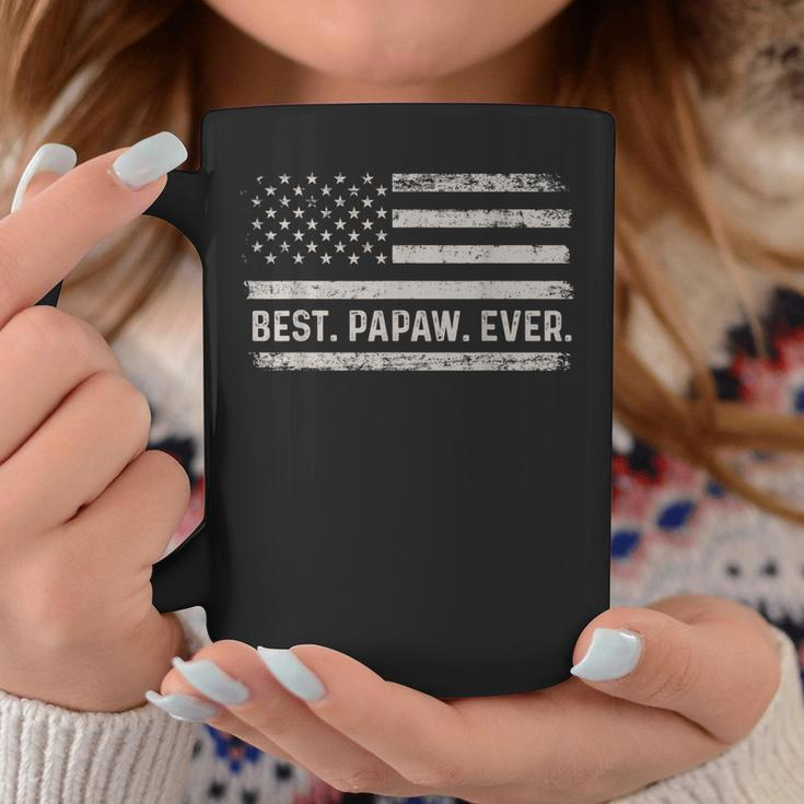 Best Papaw Ever American Flag Vintage For Men Fathers Day Gift For Mens Coffee Mug Unique Gifts