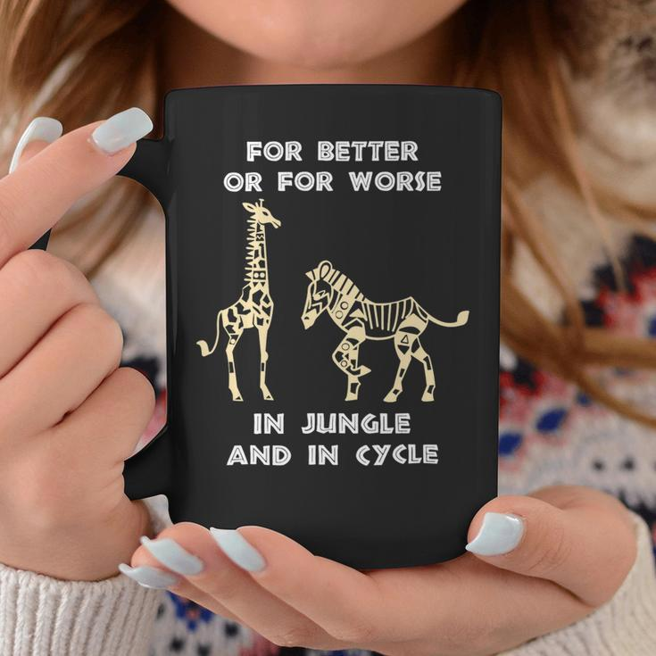 Better Or Worse In Jungle And In Ctcle Giraffe Coffee Mug Unique Gifts