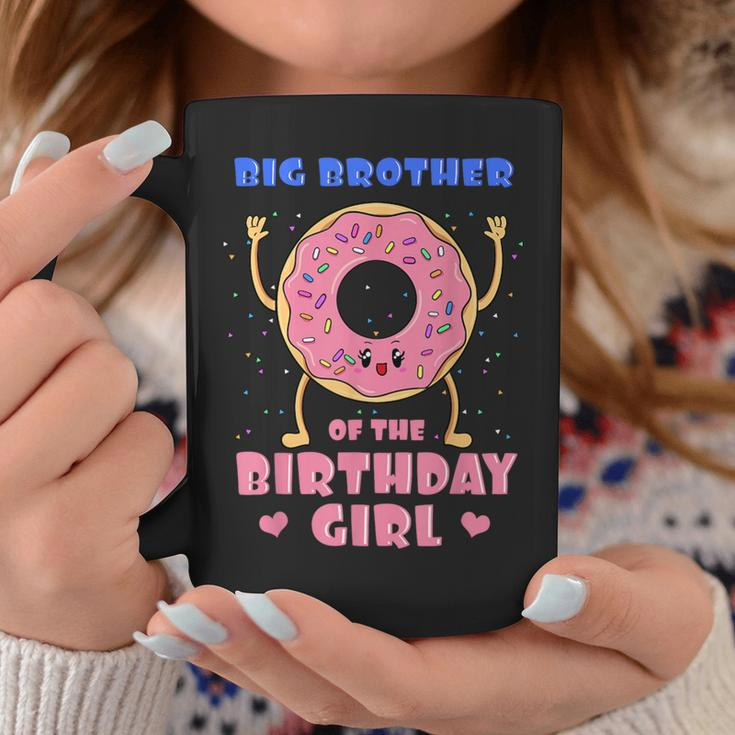 Big Brother Of The Birthday Girl Donut Bday Party Bro Sib Coffee Mug Unique Gifts