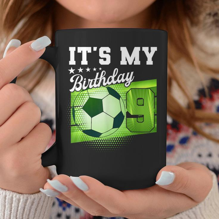Birthday Boy 9 Soccer Its My 9Th Birthday Boys Soccer Coffee Mug Funny Gifts