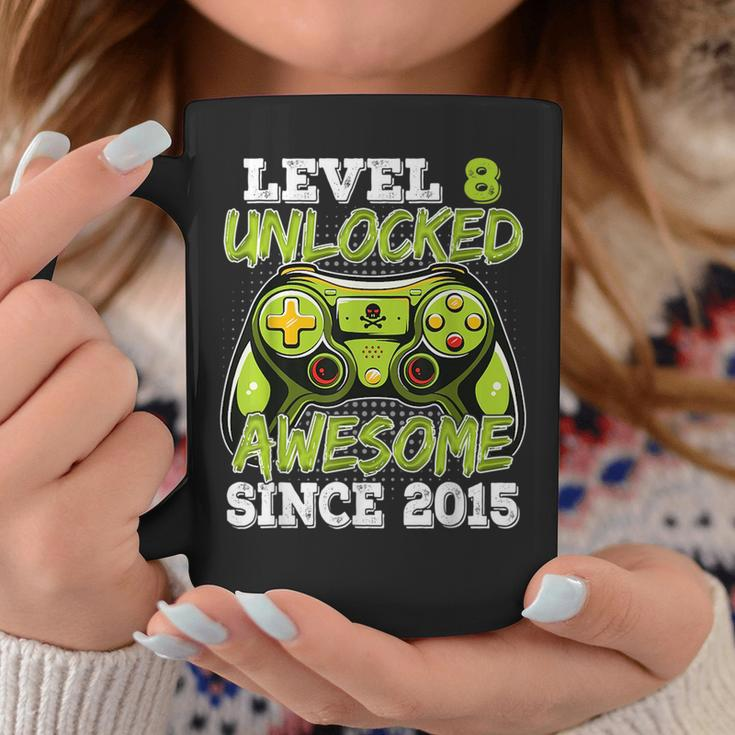 Birthday Boy Video Game Level 8 Unlocked Awesome Since 2015 Coffee Mug Unique Gifts