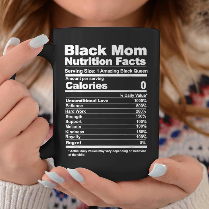 Black Mom Nutrition Facts Coffee Mug Funny Gifts