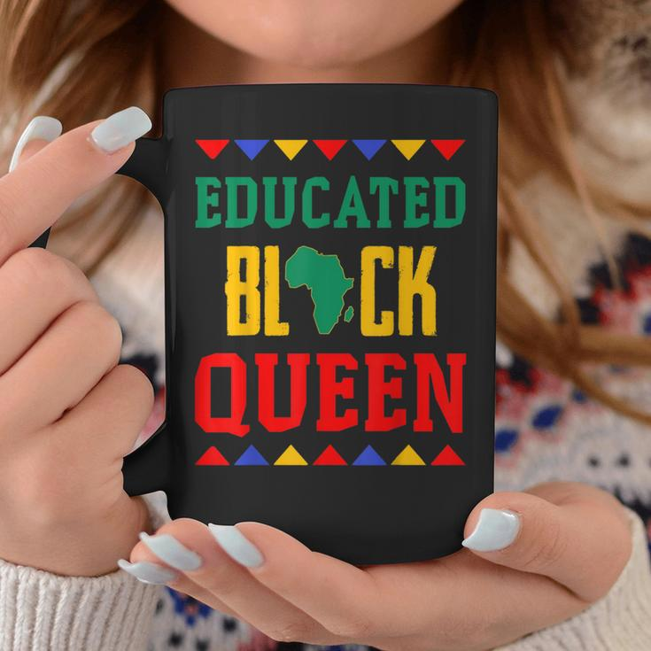 Black Queen Educated African Pride Dashiki Coffee Mug Unique Gifts