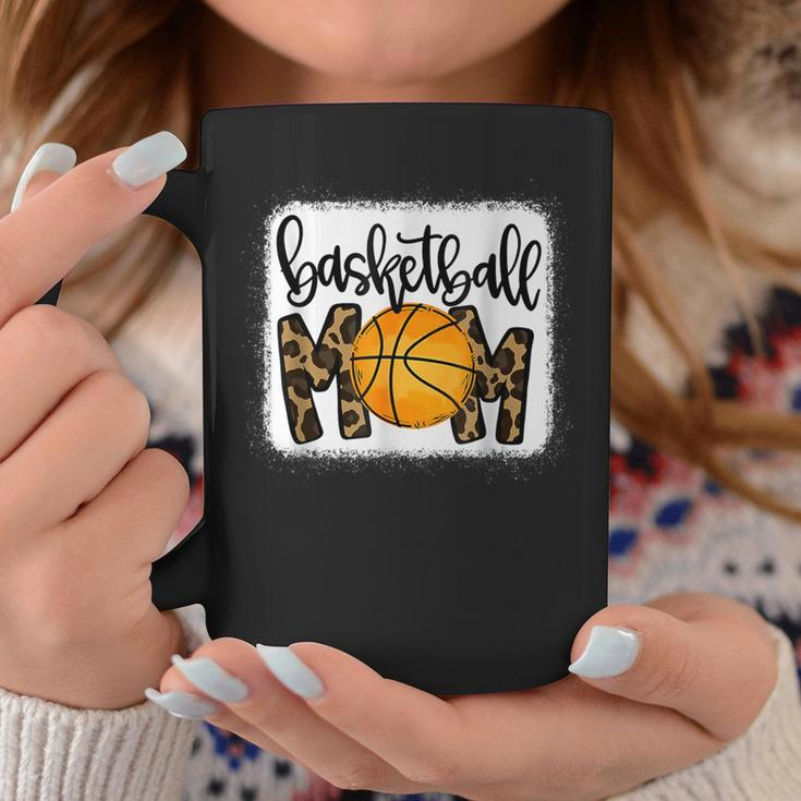Bleached Basketball Mom Messy Bun Player Mom Game Day Vibes Coffee Mug Unique Gifts