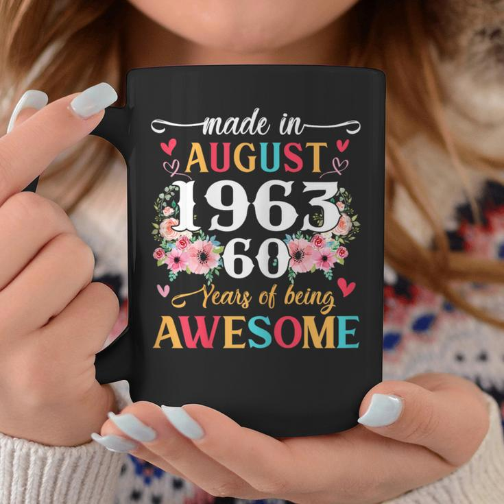 Born August 1963 60Th Birthday Gift Made In 1963 60 Year Old Coffee Mug Funny Gifts
