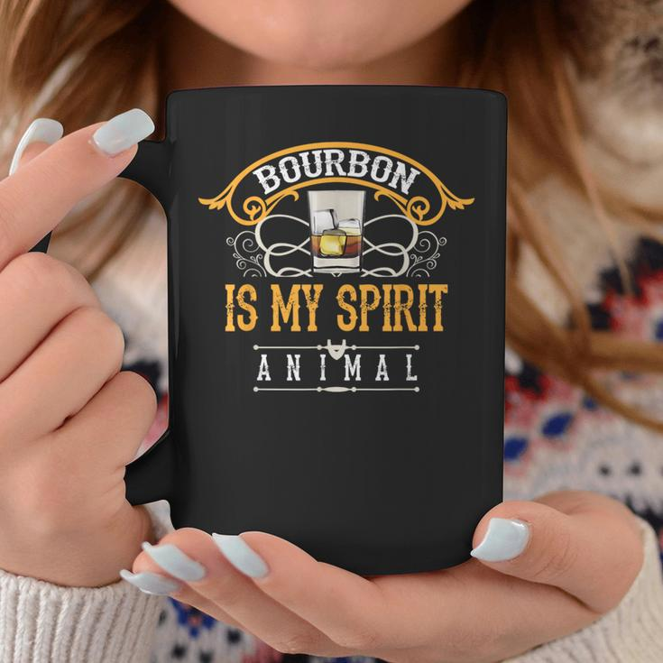 Bourbon Is My Spirit Animal Cool Scotch Lovers Coffee Mug Funny Gifts