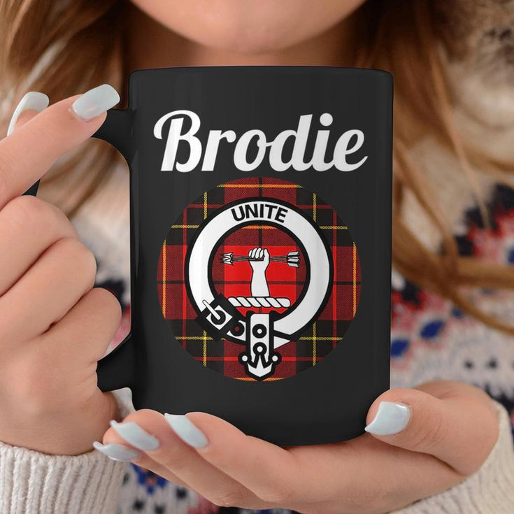 Brodie Clan Scottish Name Coat Of Arms Tartan Coffee Mug Unique Gifts