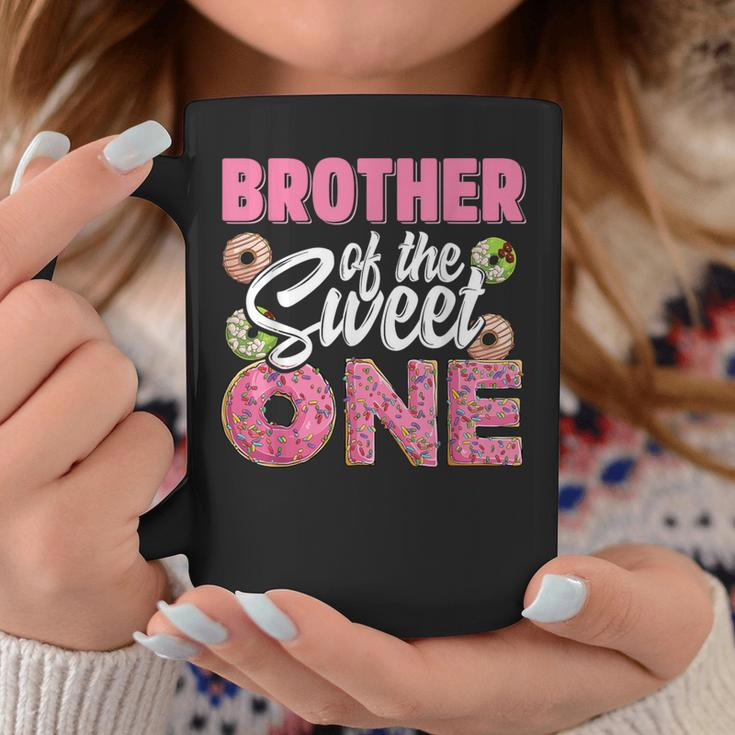 Brother Of The Sweet One Birthday 1St B-Day Donut One Party Coffee Mug Unique Gifts