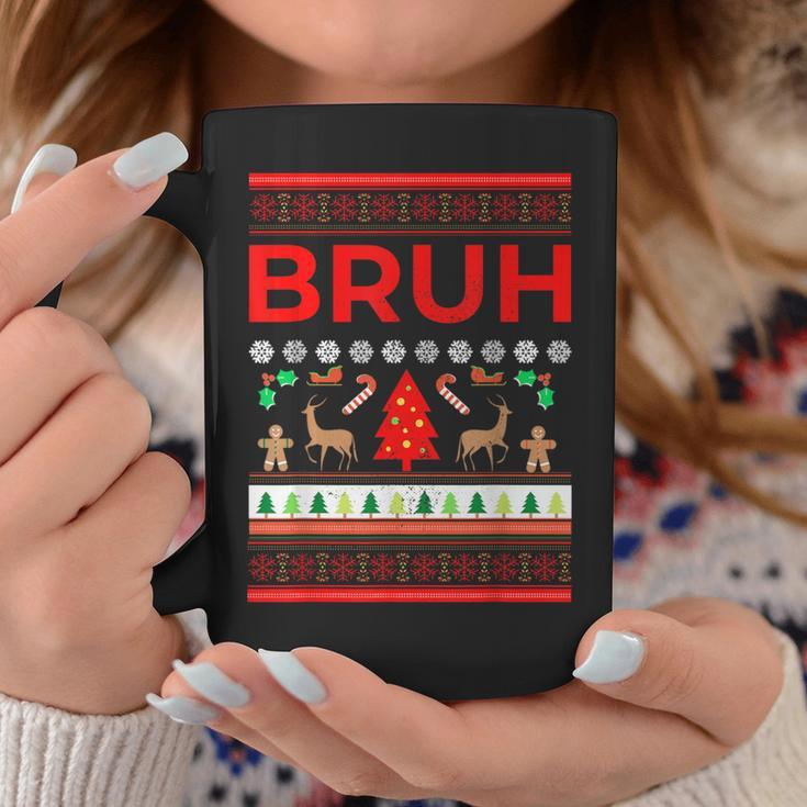 Bruh Ugly Christmas Sweaters Brother Xmas Sweater Coffee Mug Unique Gifts