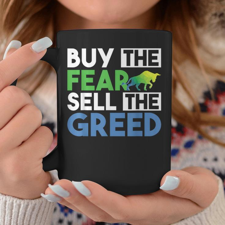 Buy The Fear Sell The Greed Quotes Stock Market Trader Coffee Mug Unique Gifts