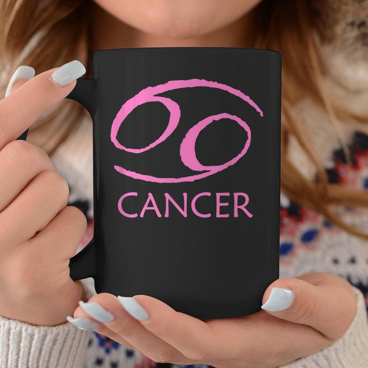 Cancer Zodiac Sign Pink Symbol Stars June July Birthday Gift Coffee Mug Unique Gifts