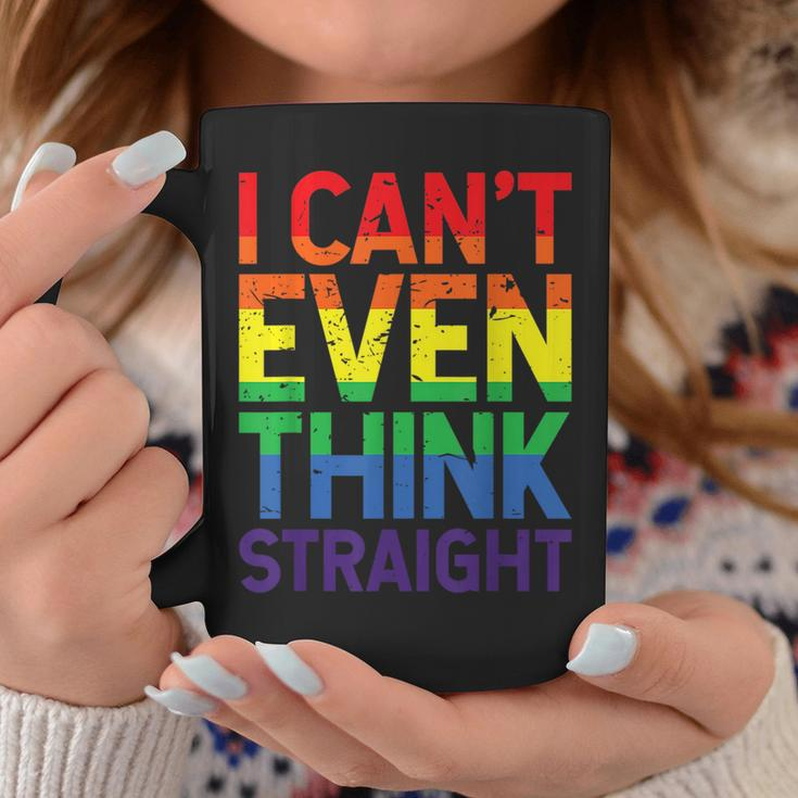 Cant Even Think Straight Lgbtq Queer Lesbian Gay Pride Coffee Mug Unique Gifts