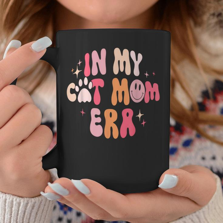 In My Cat Mom Era Groovy Mom Life Retro Coffee Mug Funny Gifts