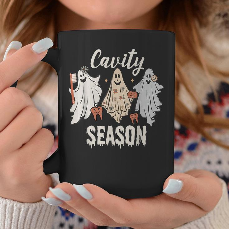 Cavity Season Halloween Dental Ghosts And Toothbrush Coffee Mug Unique Gifts