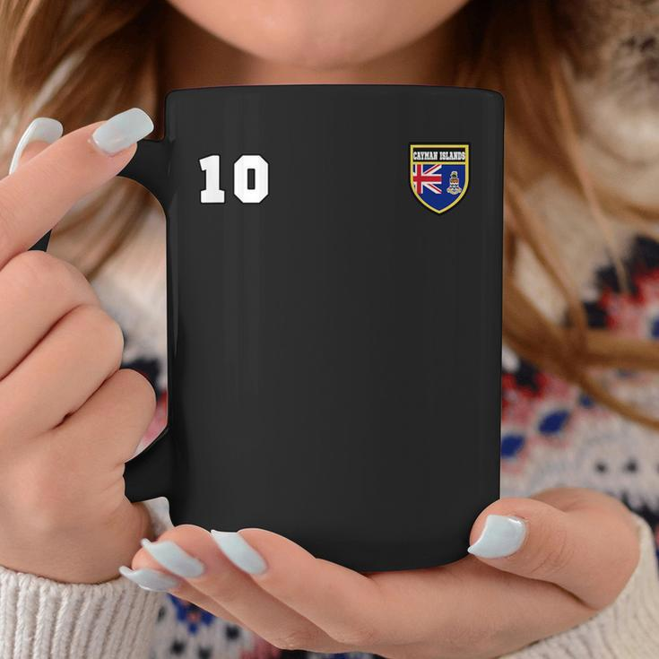 Cayman Islands Number 10 Soccer Flag Football Coffee Mug Unique Gifts