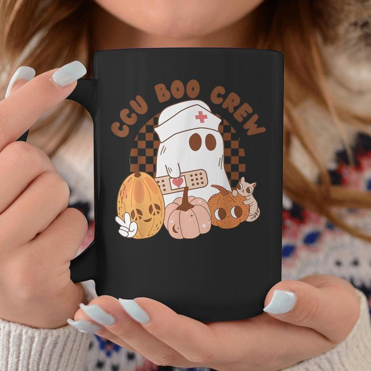 Ccu Boo Crew Critical Care Nurse Ghost Pumpkin Halloween Coffee Mug Unique Gifts